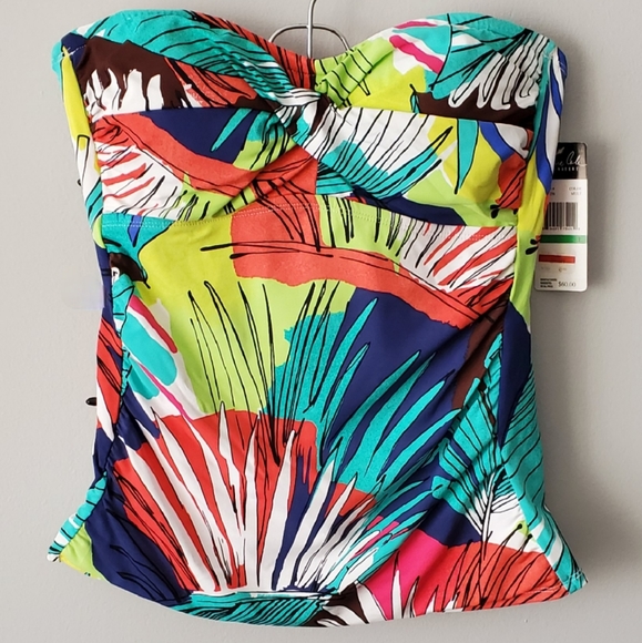 NWT Anne Cole Tankini top size L - Picture 1 of 3